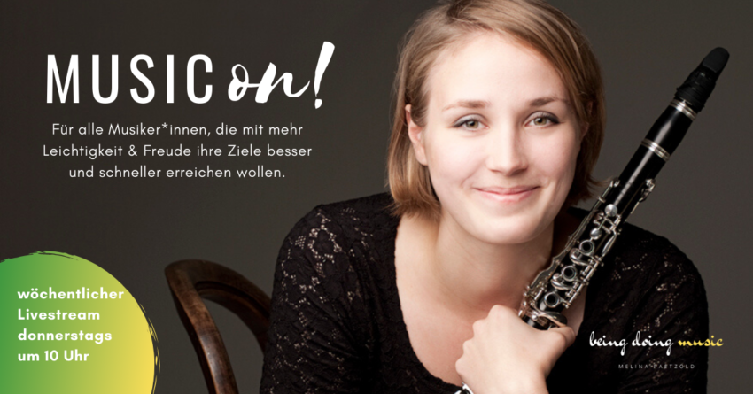 Livestream donnerstags 10 Uhr Musikerin Melina Paetzold
